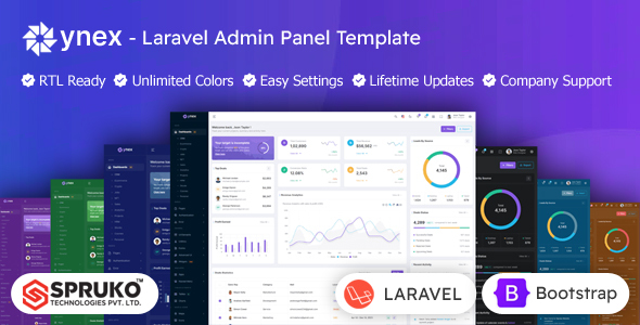 Ynex - Laravel Admin Panel Template